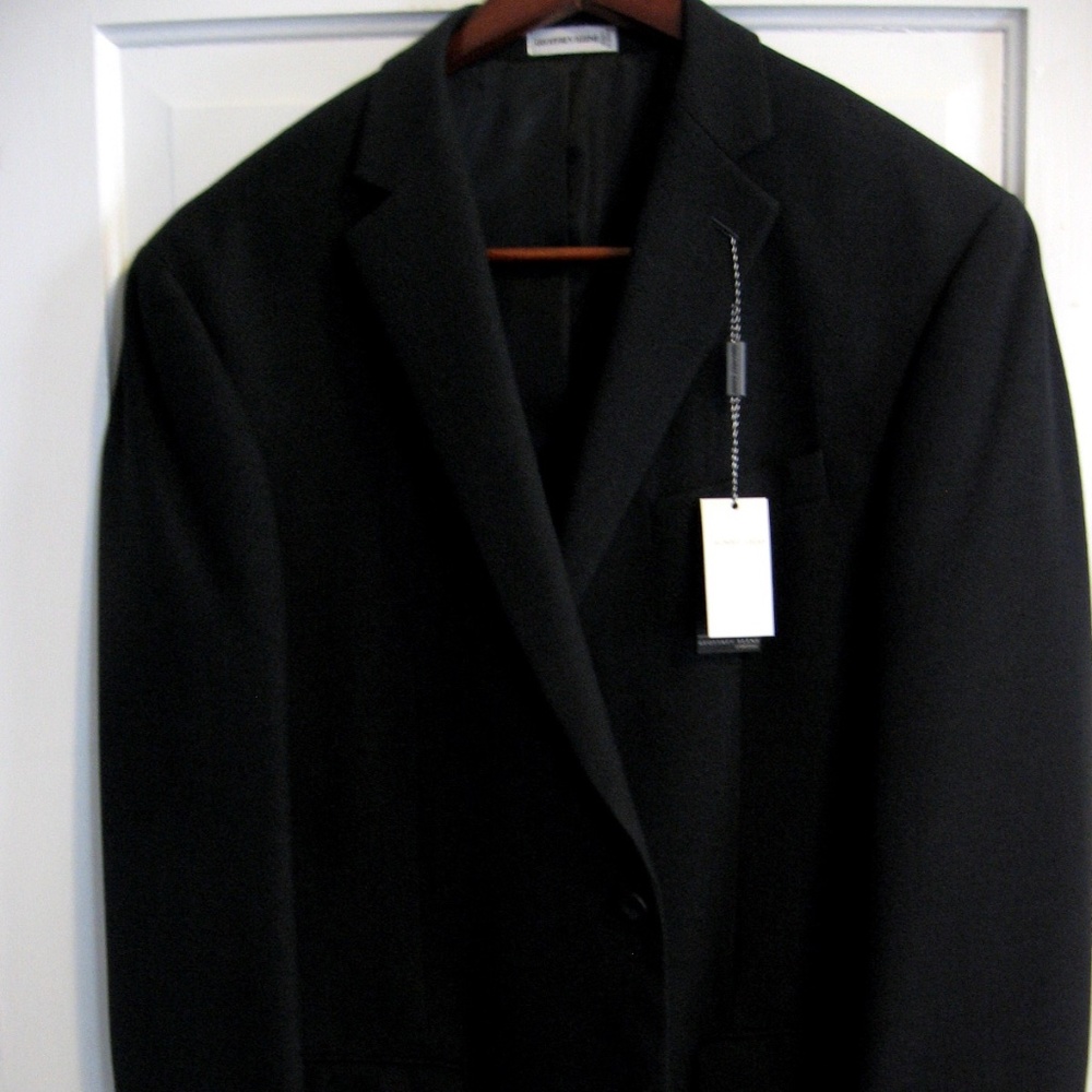 GEOFFREY BEENE 46L LUXURY DARK CHARCOAL SPORTCOAT